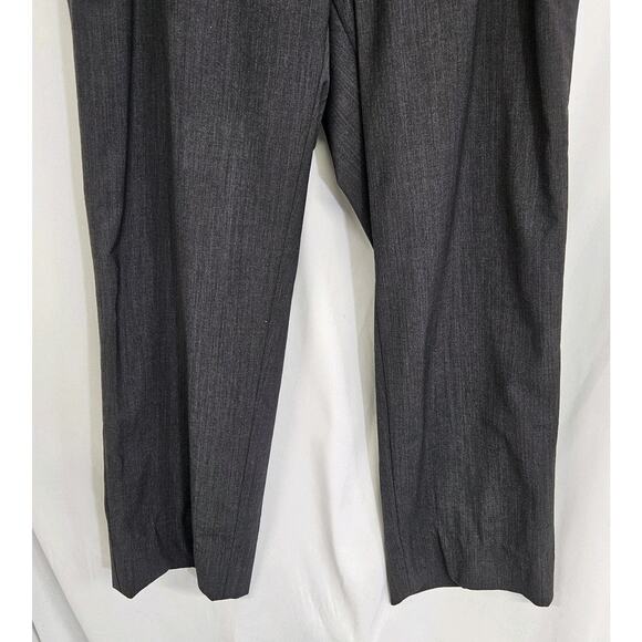 Boss Hugo Boss James Brown Gray Wool Blend Flat Front Dress Pants Size 33x29 - Picture 3 of 10